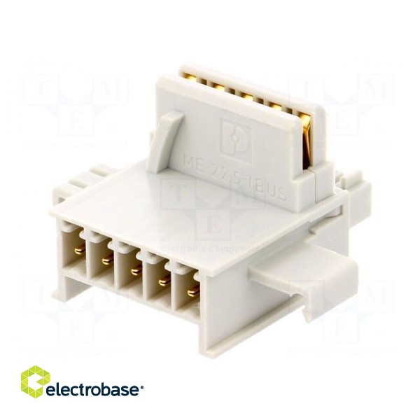 DIN rail bus connectors | connecting ME MAX  modules | UL94V-0 фото 1