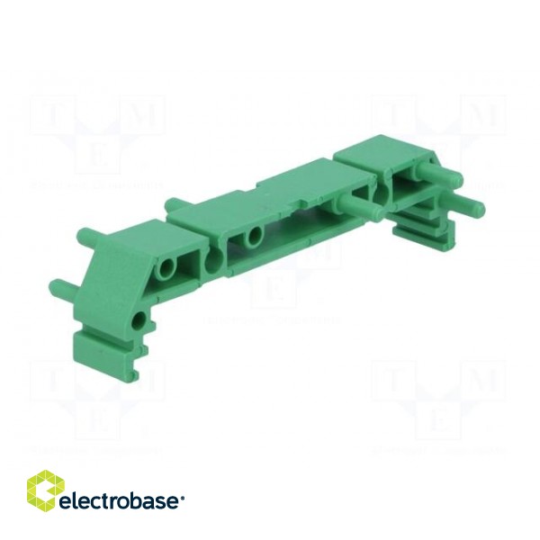 DIN rail mounting bracket | 72x11mm | Body: green фото 8