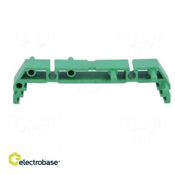 DIN rail mounting bracket | 72x11mm | Body: green фото 9