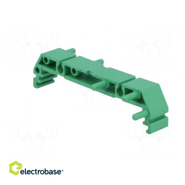 DIN rail mounting bracket | 72x11mm | Body: green фото 2