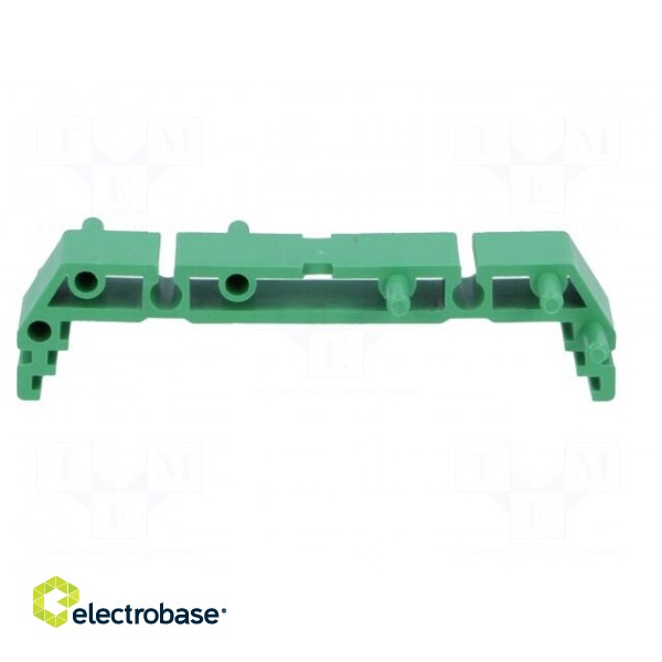 DIN rail mounting bracket | 72x11mm | Body: green фото 5