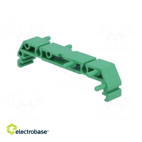 DIN rail mounting bracket | 72x11mm | Body: green фото 6