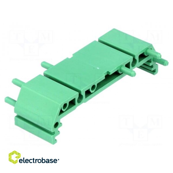 DIN rail mounting bracket | 72x22mm | Body: green image 1