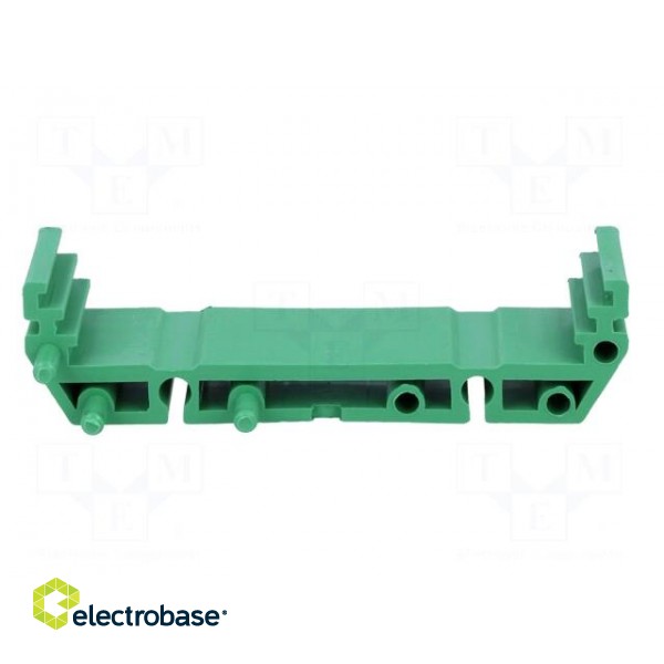 DIN rail mounting bracket | 72x22mm | Body: green фото 9