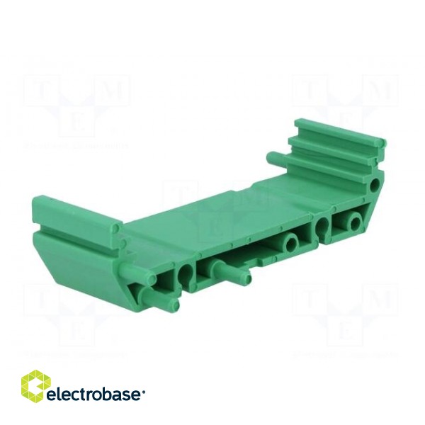 DIN rail mounting bracket | 72x22mm | Body: green фото 4