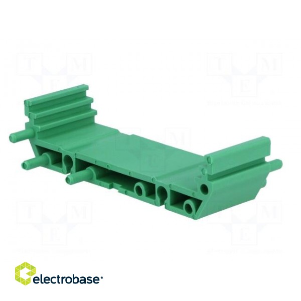 DIN rail mounting bracket | 72x22mm | Body: green фото 6