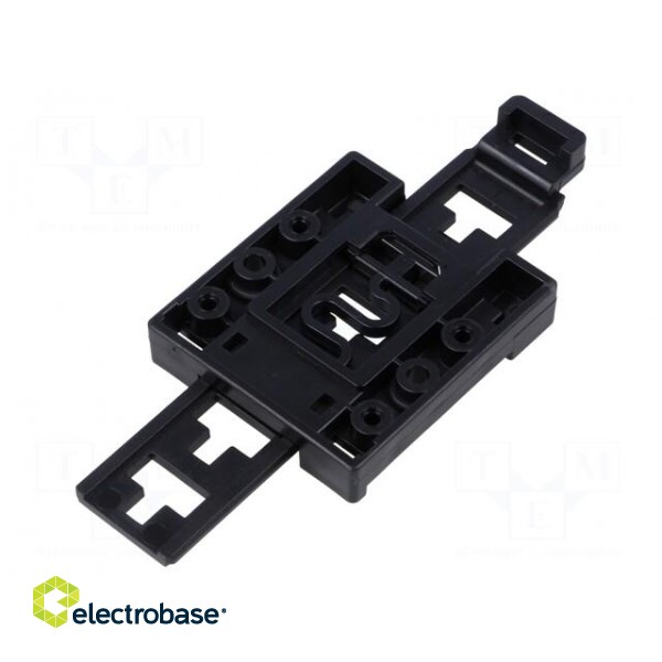 DIN rail mounting bracket | black | Kit: mounting screws фото 2
