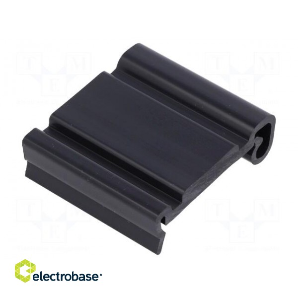 DIN rail mounting bracket | Mat: PVC | 40mm | Rail: TS35 image 2