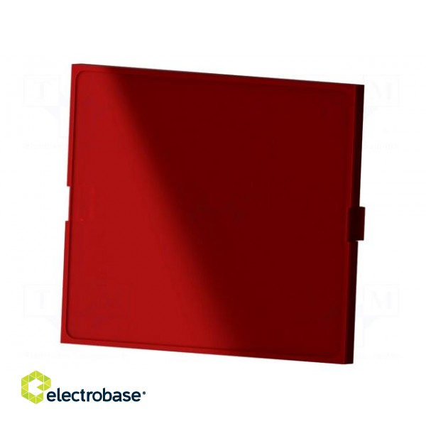 Front panel | with quick-release chuck | semi-transparent red