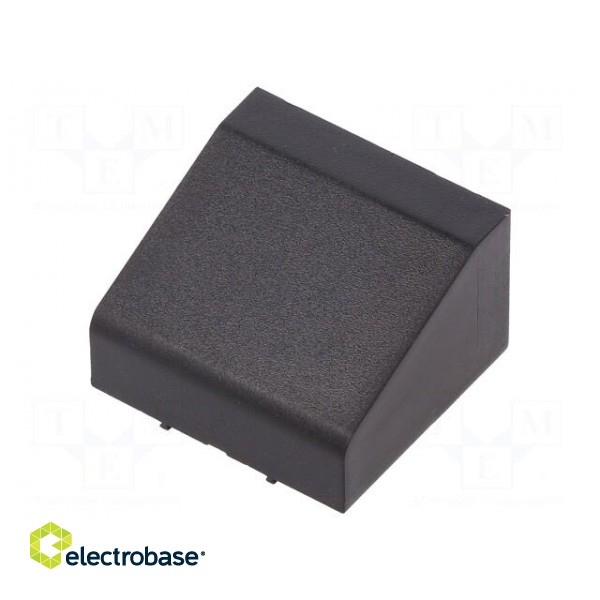 Stopper | for enclosures | UL94HB | Mat: ABS | black | 22.5mm фото 1