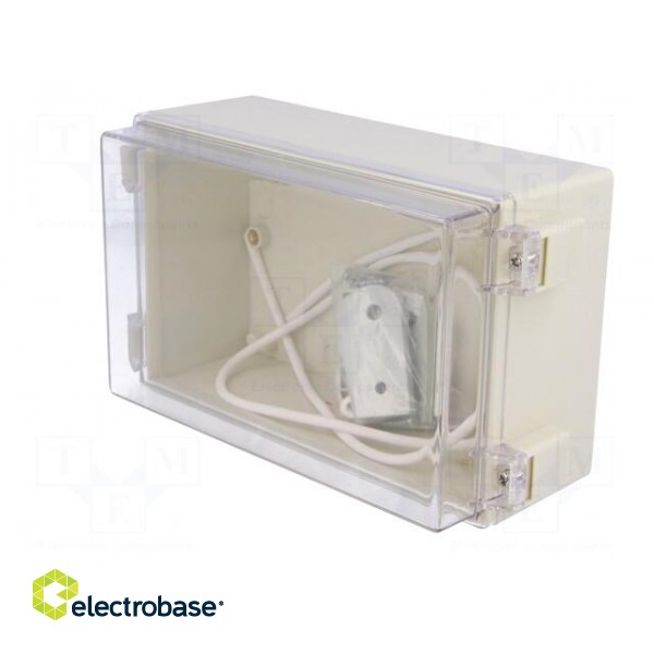 Enclosure: wall mounting | X: 105mm | Y: 165mm | Z: 75mm | ABS | IP65 image 4