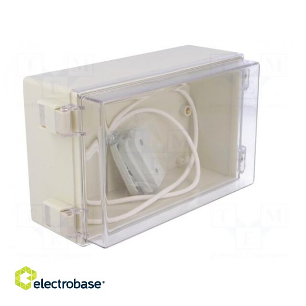 Enclosure: wall mounting | X: 105mm | Y: 165mm | Z: 75mm | ABS | IP65 фото 2