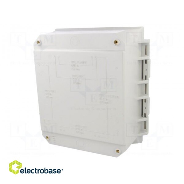 Enclosure: wall mounting | X: 210mm | Y: 255mm | Z: 105mm | PJU | grey image 2