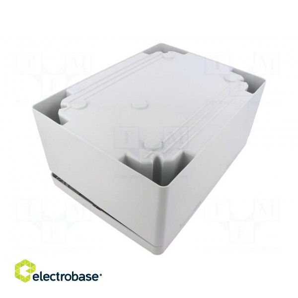 Enclosure: wall mounting | X: 210mm | Y: 280mm | Z: 130mm | ABS | grey image 2