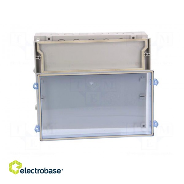 Enclosure: wall mounting | X: 213mm | Y: 185mm | Z: 104mm | ABS | grey image 7