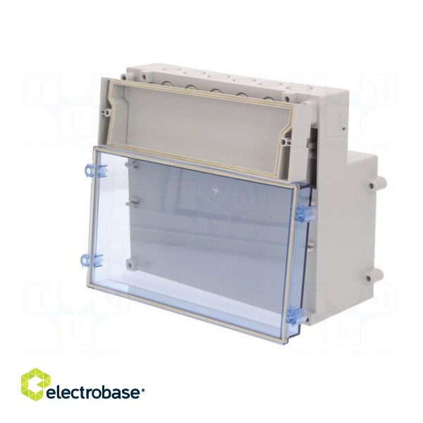 Enclosure: wall mounting | X: 213mm | Y: 185mm | Z: 104mm | ABS | grey image 8