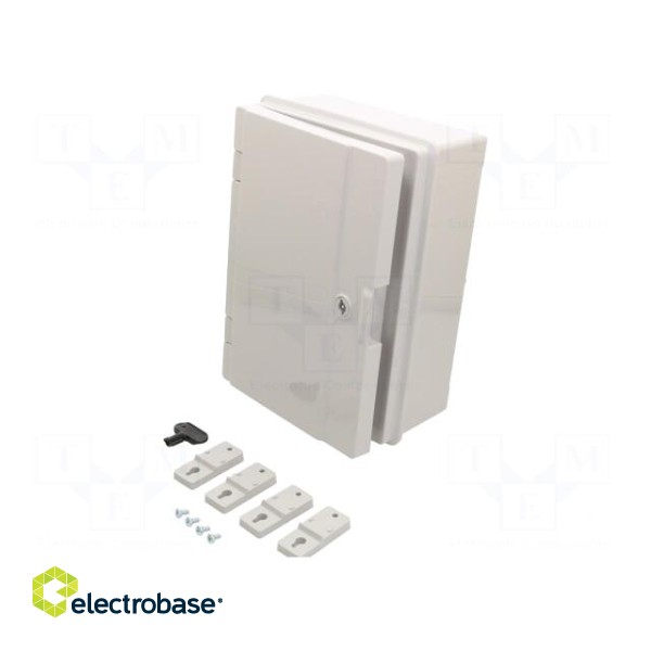 Enclosure: wall mounting | X: 221mm | Y: 311mm | Z: 137mm | ABS | IP65 фото 1