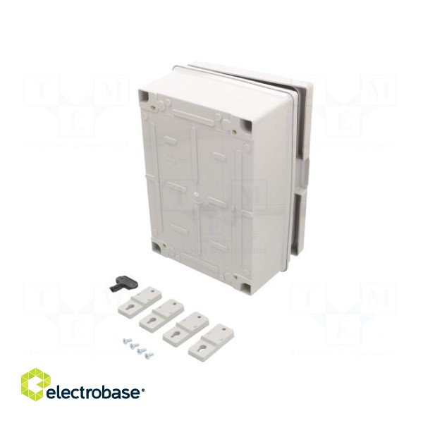 Enclosure: wall mounting | X: 221mm | Y: 311mm | Z: 137mm | ABS | IP65 фото 2