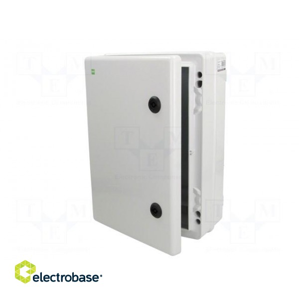Enclosure: wall mounting | X: 252mm | Y: 352mm | Z: 142mm | ABS | grey image 3