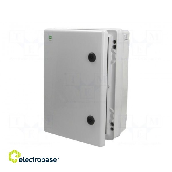 Enclosure: wall mounting | X: 252mm | Y: 352mm | Z: 162mm | ABS | grey image 2