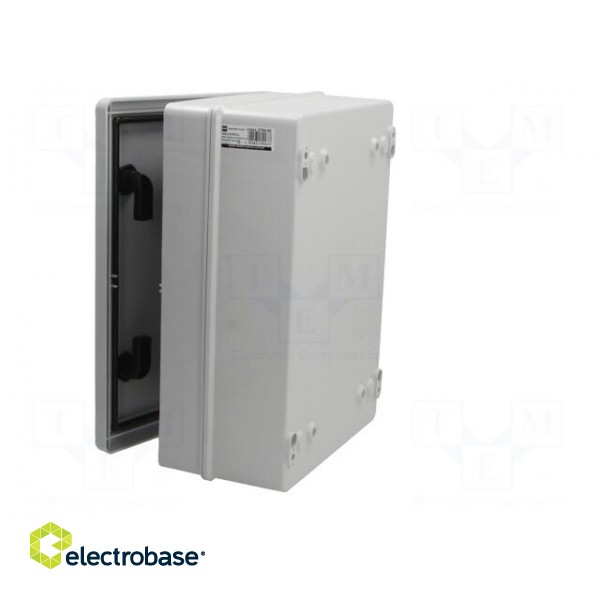 Enclosure: wall mounting | X: 252mm | Y: 352mm | Z: 162mm | ABS | grey image 4