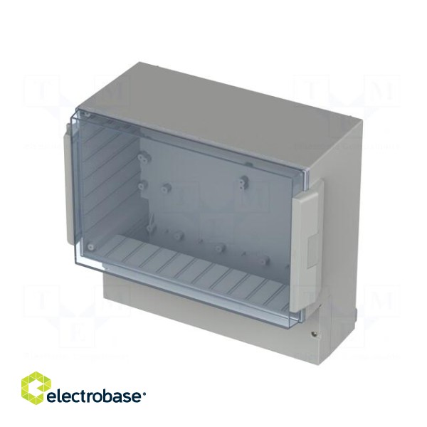 Enclosure: wall mounting | X: 296mm | Y: 281mm | Z: 158mm | ABS | grey image 1
