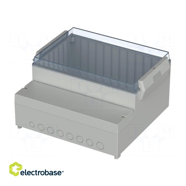 Enclosure: wall mounting | X: 296mm | Y: 281mm | Z: 158mm | ABS | grey image 2