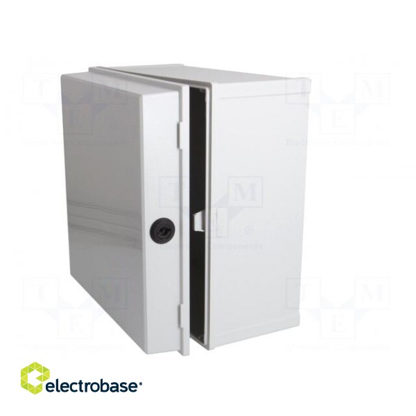 Enclosure: wall mounting | X: 300mm | Y: 300mm | Z: 180mm | CAB | grey image 4