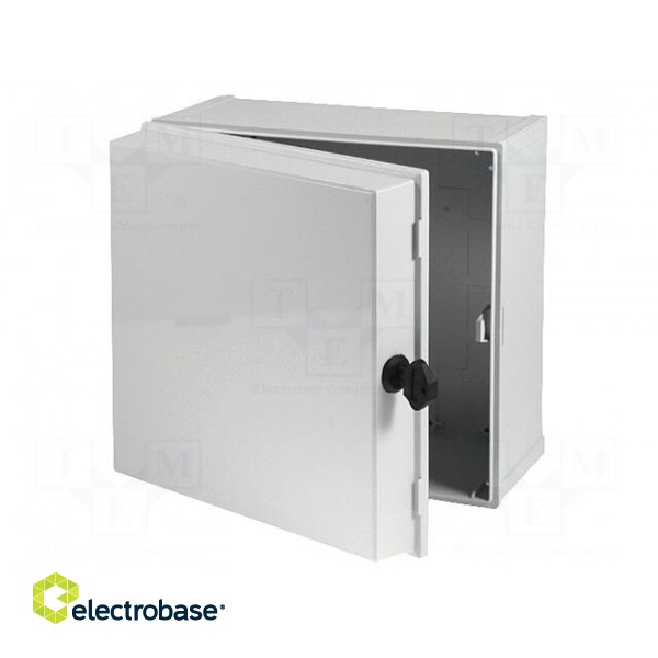 Enclosure: wall mounting | X: 300mm | Y: 300mm | Z: 180mm | CAB | grey image 1