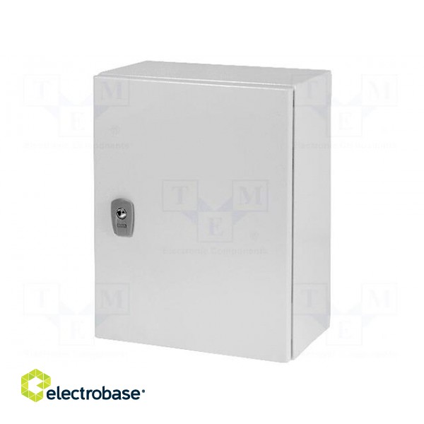 Enclosure: multipurpose | X: 300mm | Y: 400mm | Z: 200mm | CS | steel | grey