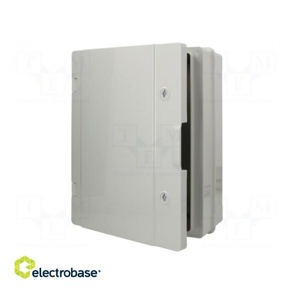 Enclosure: wall mounting | X: 310mm | Y: 410mm | Z: 170mm | ABS | grey image 1
