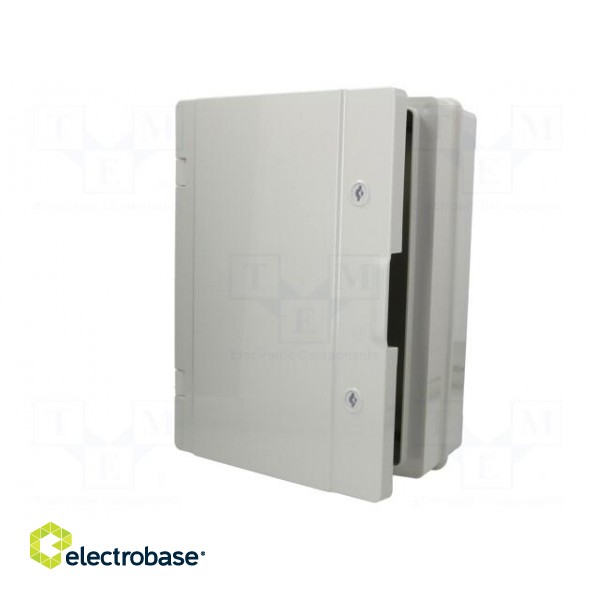 Enclosure: wall mounting | X: 310mm | Y: 410mm | Z: 170mm | ABS | grey image 4