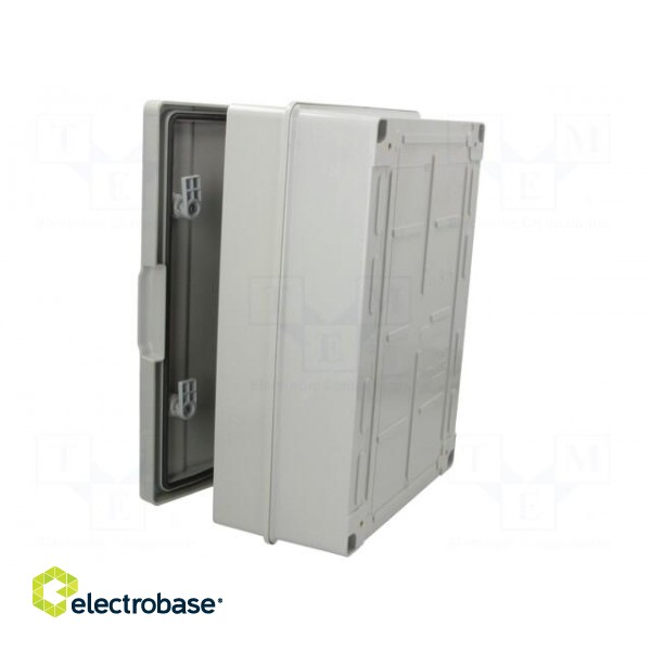 Enclosure: wall mounting | X: 310mm | Y: 410mm | Z: 170mm | ABS | grey image 6