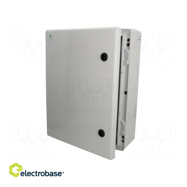 Enclosure: wall mounting | X: 356mm | Y: 456mm | Z: 162mm | ABS | grey image 1