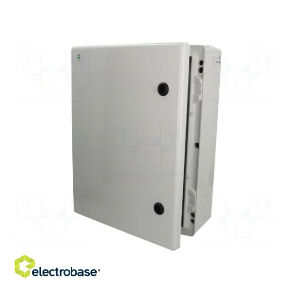 Enclosure: wall mounting | X: 356mm | Y: 456mm | Z: 162mm | ABS | grey paveikslėlis 1