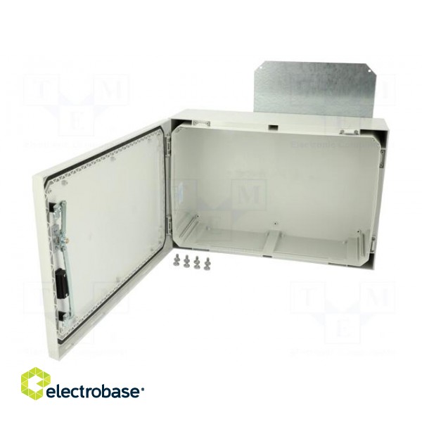 Enclosure: wall mounting | X: 400mm | Y: 600mm | Z: 210mm | ARCA | grey image 2