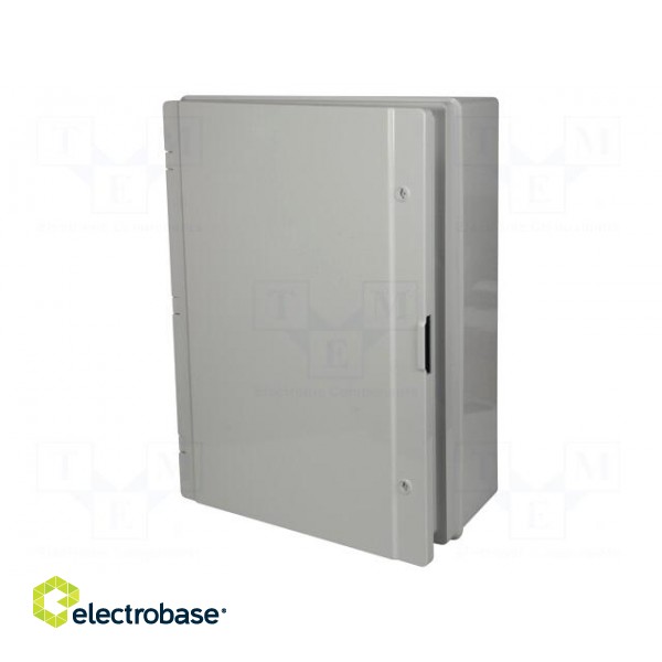 Enclosure: wall mounting | X: 511mm | Y: 711mm | Z: 253mm | ABS | grey image 1