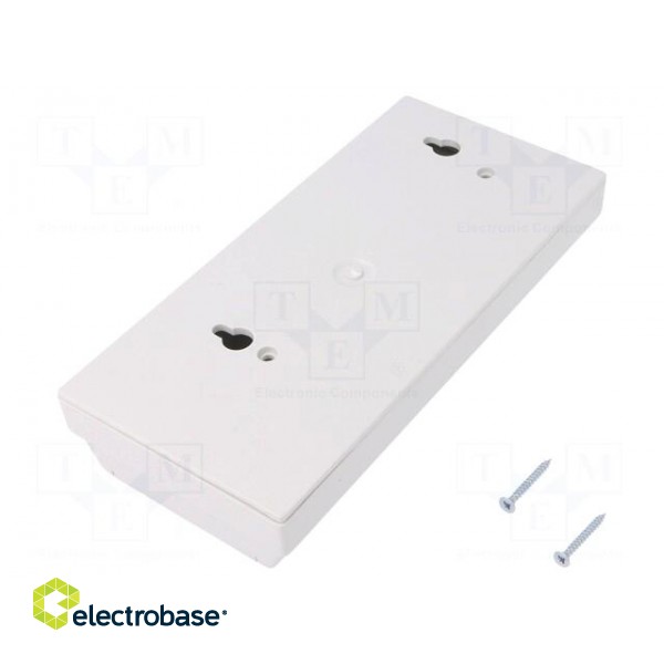 Enclosure: wall mounting | X: 81mm | Y: 170mm | Z: 32mm | ABS | grey image 2