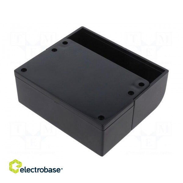 Enclosure: wall mounting | X: 85.1mm | Y: 96.6mm | Z: 35.7mm | ABS | black image 2