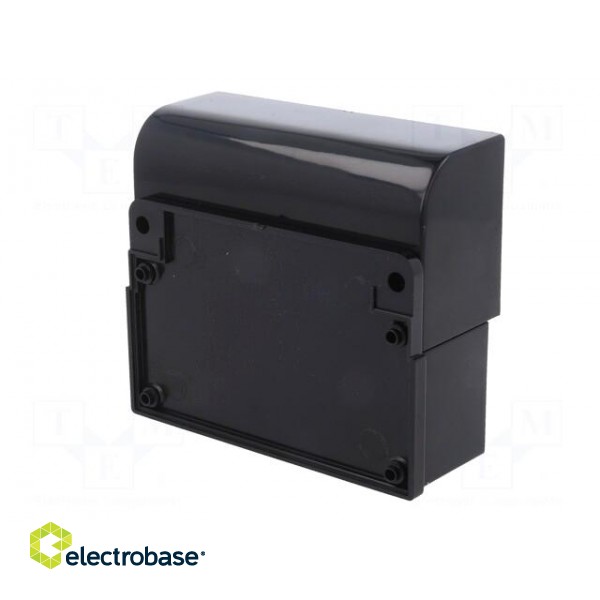 Enclosure: wall mounting | X: 85.1mm | Y: 96.6mm | Z: 35.7mm | ABS | black image 9