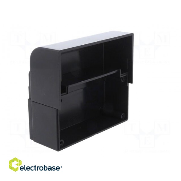 Enclosure: wall mounting | X: 85.1mm | Y: 96.6mm | Z: 35.7mm | ABS | black image 3
