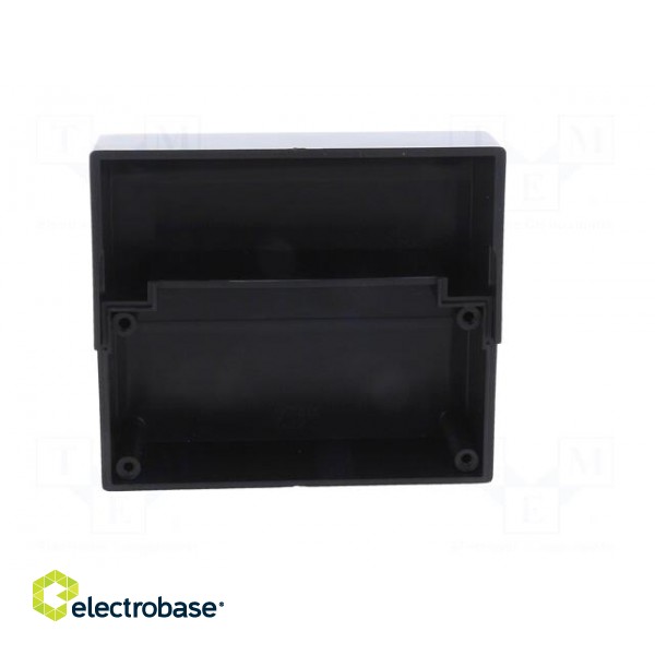 Enclosure: wall mounting | X: 85.1mm | Y: 96.6mm | Z: 35.7mm | ABS | black image 4