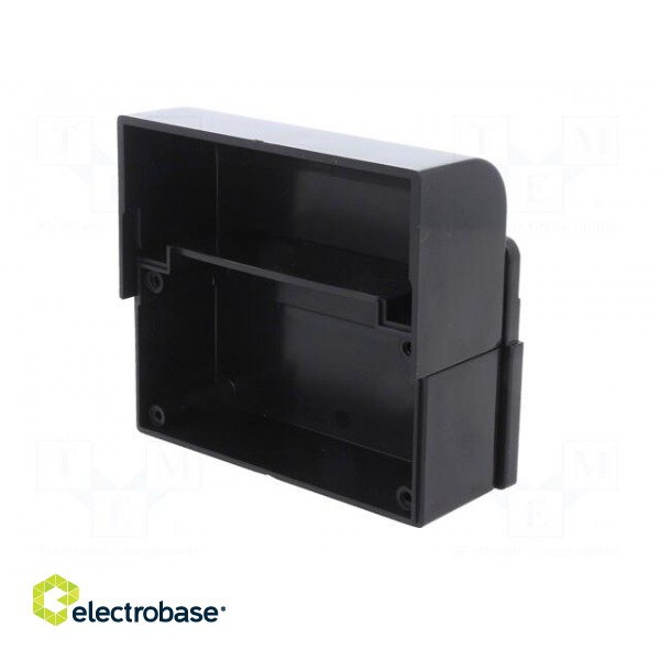 Enclosure: wall mounting | X: 85.1mm | Y: 96.6mm | Z: 35.7mm | ABS | black image 5