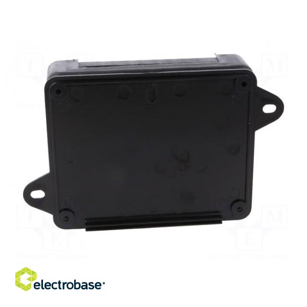 Enclosure: wall mounting | X: 90mm | Y: 115mm | Z: 37mm | ABS | black image 4
