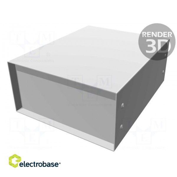 Enclosure: with panel | vented | 1458 | X: 203mm | Y: 254mm | Z: 102mm