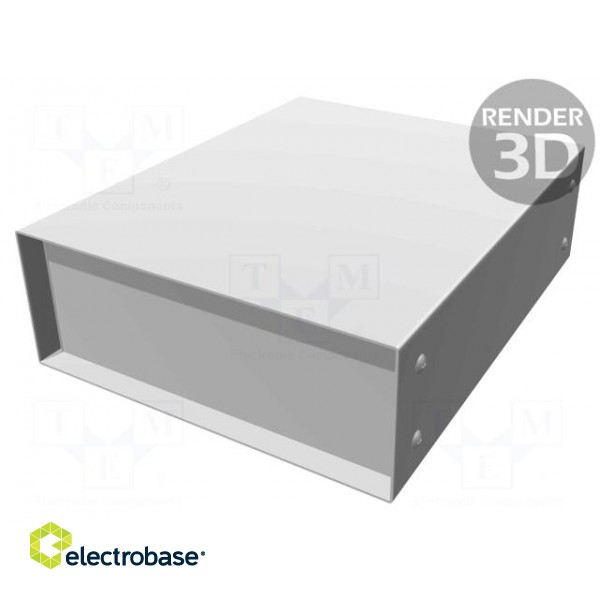 Enclosure: with panel | 1458 | X: 203mm | Y: 254mm | Z: 76mm | steel sheet