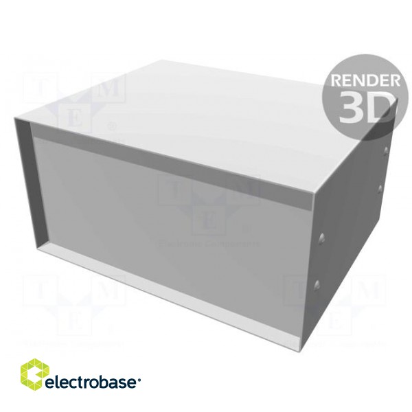 Enclosure: with panel | 1458 | X: 254mm | Y: 203mm | Z: 127mm | black