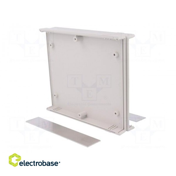 Enclosure: with panel | 1598 | X: 154mm | Y: 36mm | Z: 179mm | ABS | grey image 8