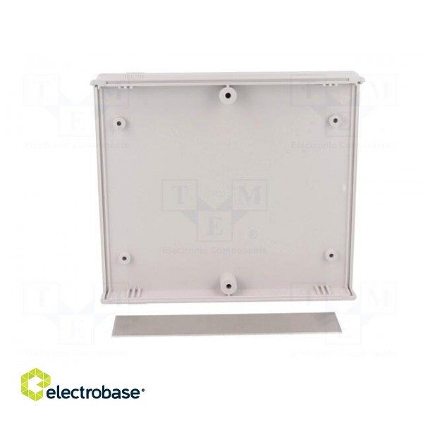 Enclosure: with panel | 1598 | X: 154mm | Y: 36mm | Z: 179mm | ABS | grey image 3