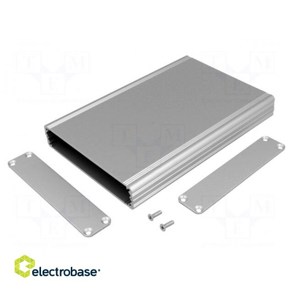 Enclosure: with panel | AKG | X: 105mm | Y: 160mm | Z: 22mm | aluminium image 1